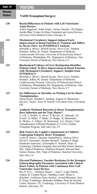 16th Annual Scientific Meeting - Heart Failure Society of America