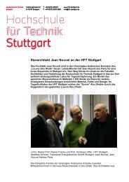 Stararchitekt Jean Nouvel an der HFT Stuttgart