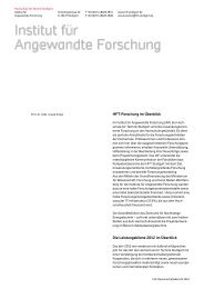 Institut für Angewandte Forschung - HFT Stuttgart