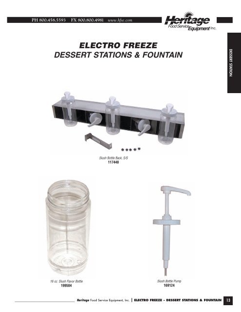 SONIC Common Replacement Parts For Store Level