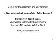 PDF der Powerpoint-Präsentation von Jean Feyder - Swissaid