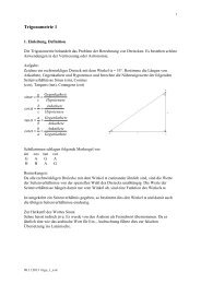 Trigonometrie 1 - mathekurs.ch