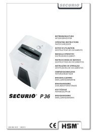 Securio P36 de - HSM GmbH + Co. KG
