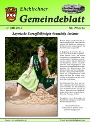 Gemeindeblatt - Ehekirchen