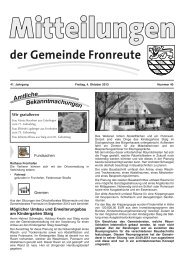 Mitteilungsblatt vom 04.10.2013 - Fronreute