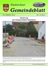 Gemeindeblatt - Ehekirchen