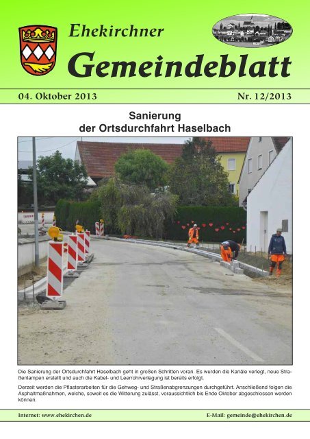 Gemeindeblatt - Ehekirchen