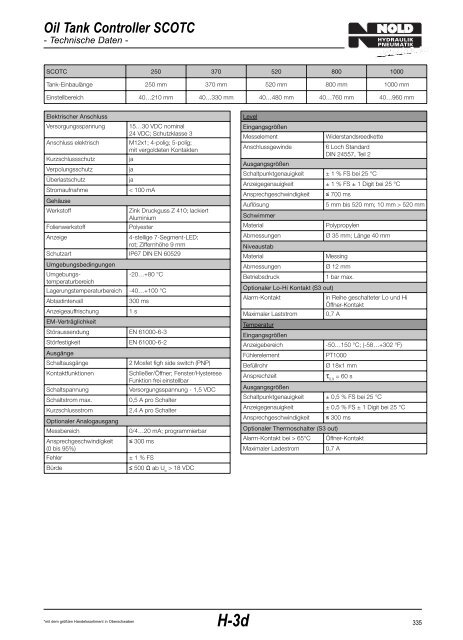 Download pdf - NOLD Hydraulik + Pneumatik GmbH