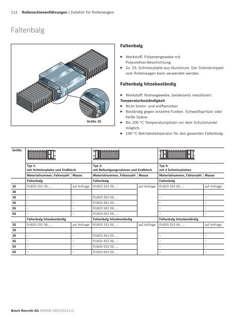 Rollenschienenführungen - amsler & co. ag