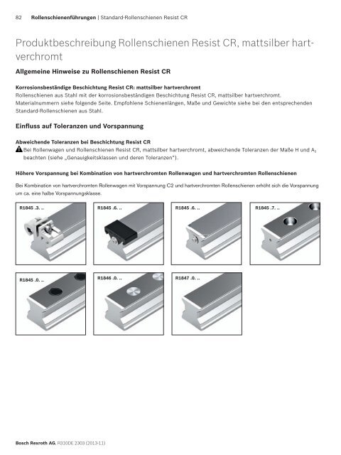 Rollenschienenführungen - amsler & co. ag