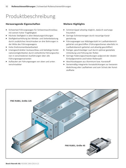 Rollenschienenführungen - amsler & co. ag