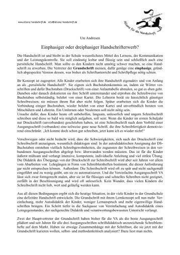 AndresenEinphasiger oder dreiphasiger Handschrifterwerb - BLLV