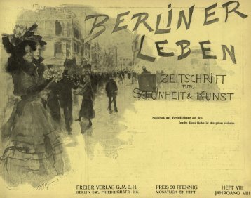 Berliner Leben: Zeitschrift für Schönheit und Kunst