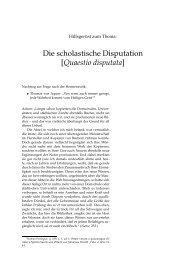 Die scholastische Disputation [Quaestio disputata] - hoye.de