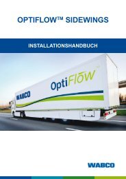 OPTIFLOWTM SIDEWINGS Installationshandbuch - Wabco