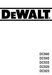 DC940 DC945 DC935 DC920 DC925