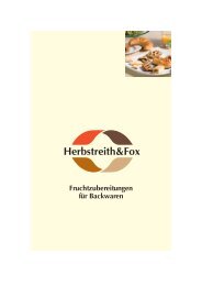 Fruchtzubereitungen für Backwaren - Herbstreith & Fox