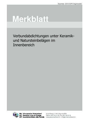 MB Verbundabdichtungen 11.11.2010