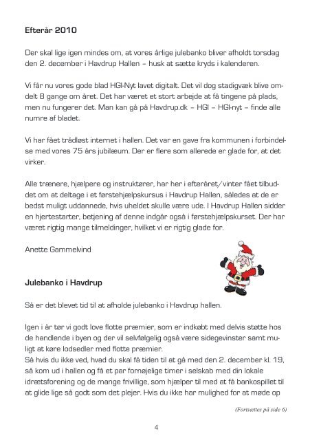 Havdrup Gymnastik- og Idrætsforening - HGI Nyt
