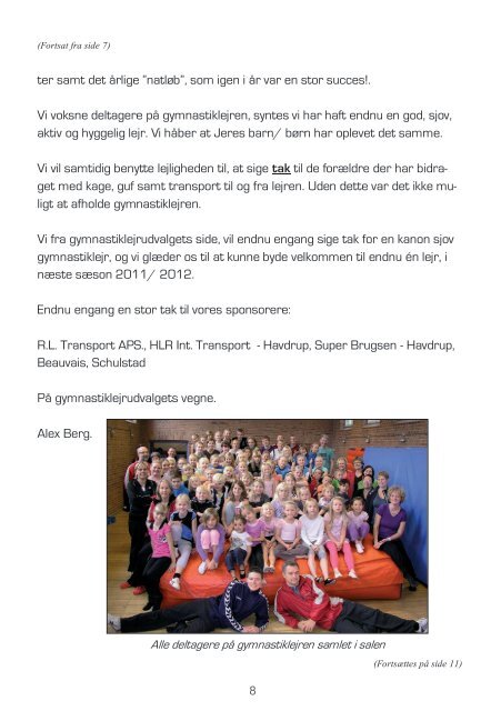 Havdrup Gymnastik- og Idrætsforening - HGI Nyt