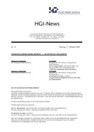 HGI-News - Horst GÃ¶rtz Institute for IT-Security - Ruhr-UniversitÃ¤t ...