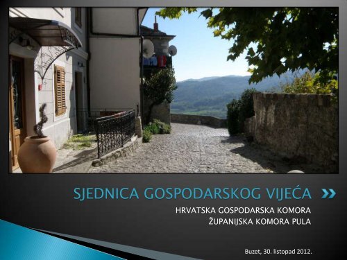 sjednica gospodarskog vijeÄa - Hrvatska gospodarska komora