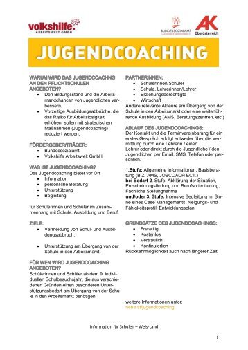 Schul-Info Jugendcoaching