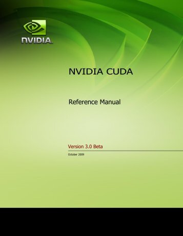 NVIDIA CUDA