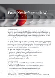 Base-Net Informatik AG Factsheet (PDF)