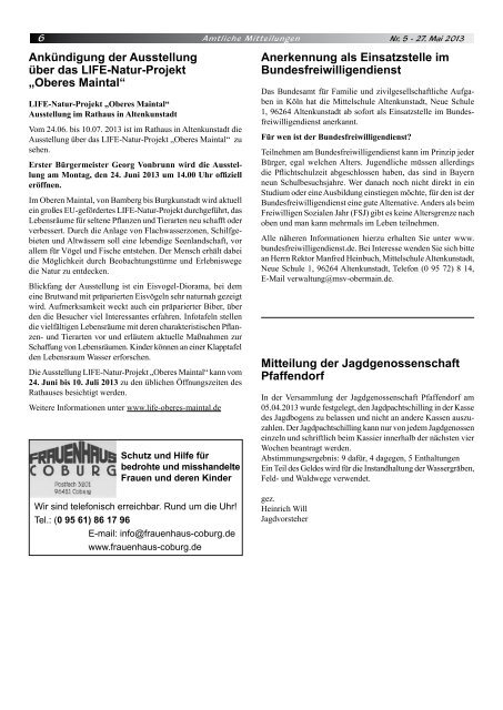 Amtsblatt Mai 2013 - Altenkunstadt