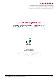 Gutachten zur Anwendung des L-GAV Gastgewerbe - Insos