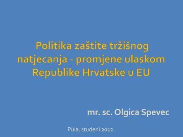 mr. sc. Olgica Spevec