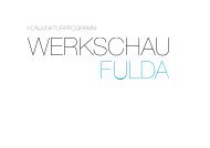 Ausstellungskatalog - Konjunkturprogramm - Werkschau ... - in Fulda