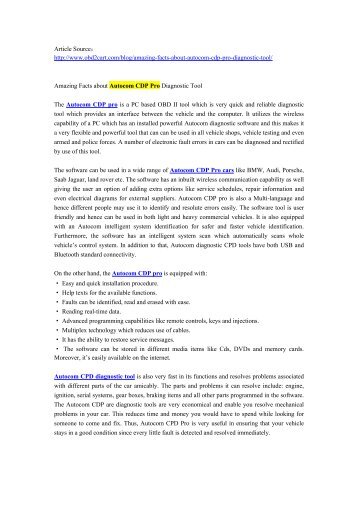 obd2cart.com-Amazing Facts about Autocom CDP Pro Diagnostic Tool.pdf