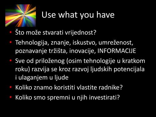 Znanja za buduÄnost: od staklene kugle do ostvarenja vizije