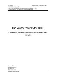 Die Wasserpolitik der DDR
