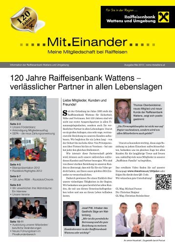 Mit.Einander RB Wattens, Ausgabe 01/2013 - Tirol