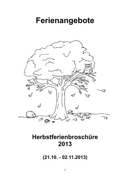 Herbstferienbroschüre 2013 - Jena