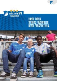 Infobroschüre - TSG 1899 Hoffenheim