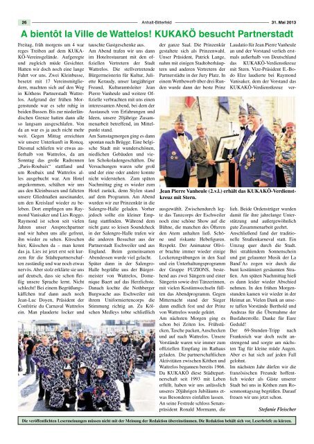 Ausgabe 11 vom 31. Mai 2013 - Landkreis Anhalt-Bitterfeld