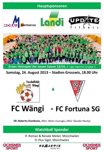 FC Wängi FC Fortuna SG