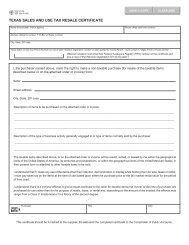 texas certificate tax sales use resale exemption form