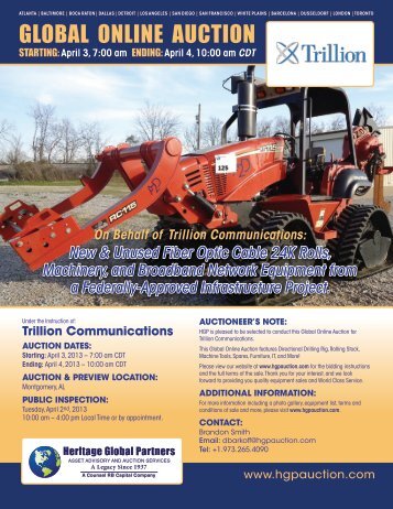 Auction Brochure - Liquidation Auction - Equipment Auctions| HGP ...