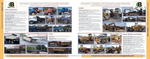 BEAN LUMBER BEAN LUMBER - Liquidation Auction - Equipment ...