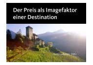 Der Preis als Imagefaktor einer Destination