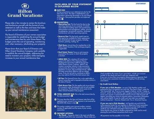 Understanding Your Vacation Ownership Statement - Hilton Grand ...