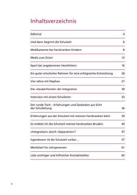 Das herzkranke Kind in der Schule - Elternvereinigung für das ...