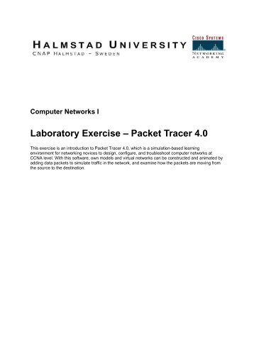 Laboratory Exercise â Packet Tracer 4.0