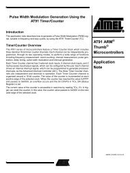 PWM Generation Using AT91 Timer/Counter - Atmel Corporation