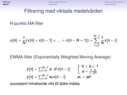 Modellering i Tidsplanet